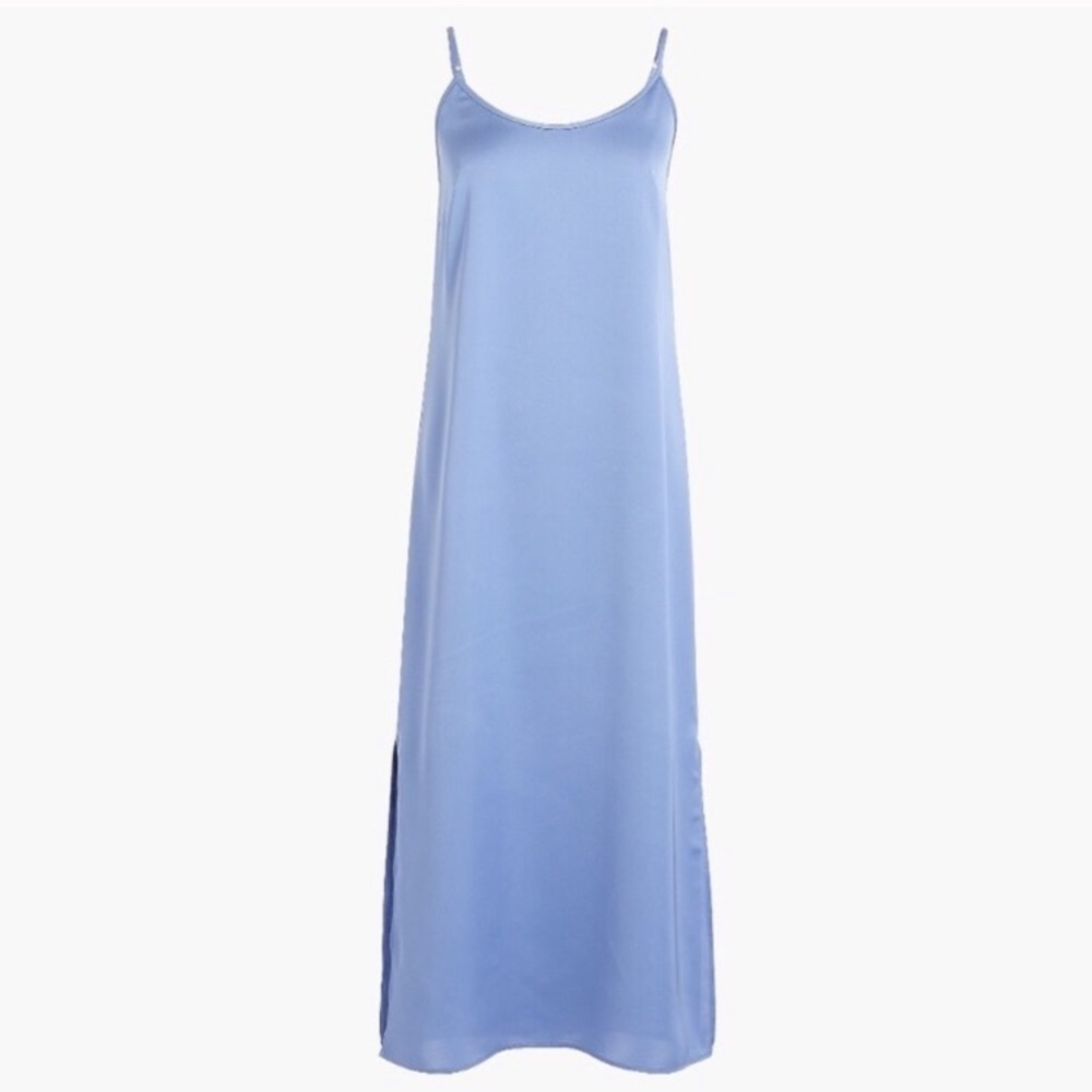 NWT JCREW MIDI DRESS in bungalow blue